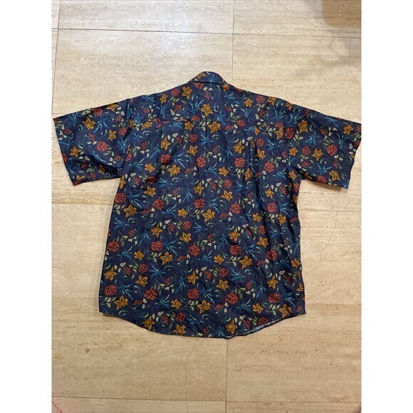 Vintage‎ Tuttle Golf Collection Floral Shirt Mens Size XL 100% Cotton USA Made - Picture 6 of 6